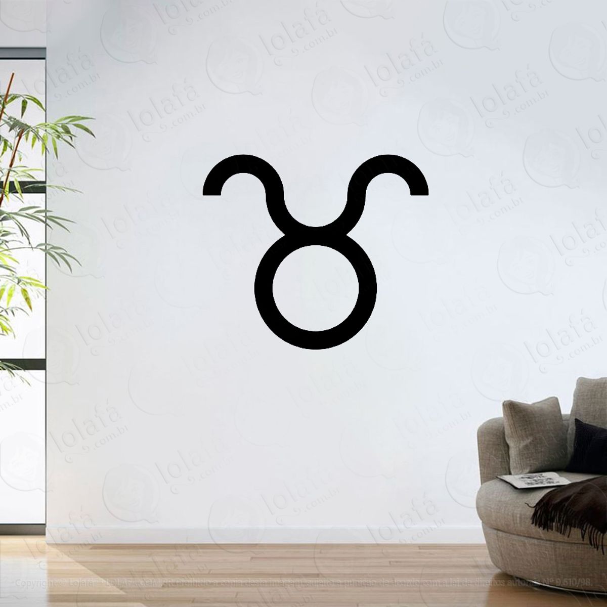 Adesivo Parede Sala Signo Zodíaco Touro Mod:6260