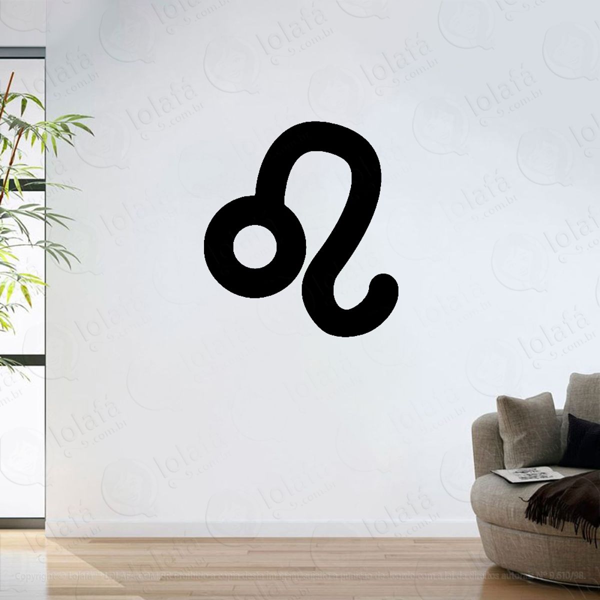 Adesivo Parede Sala Signo Zodíaco Leão Mod:6269