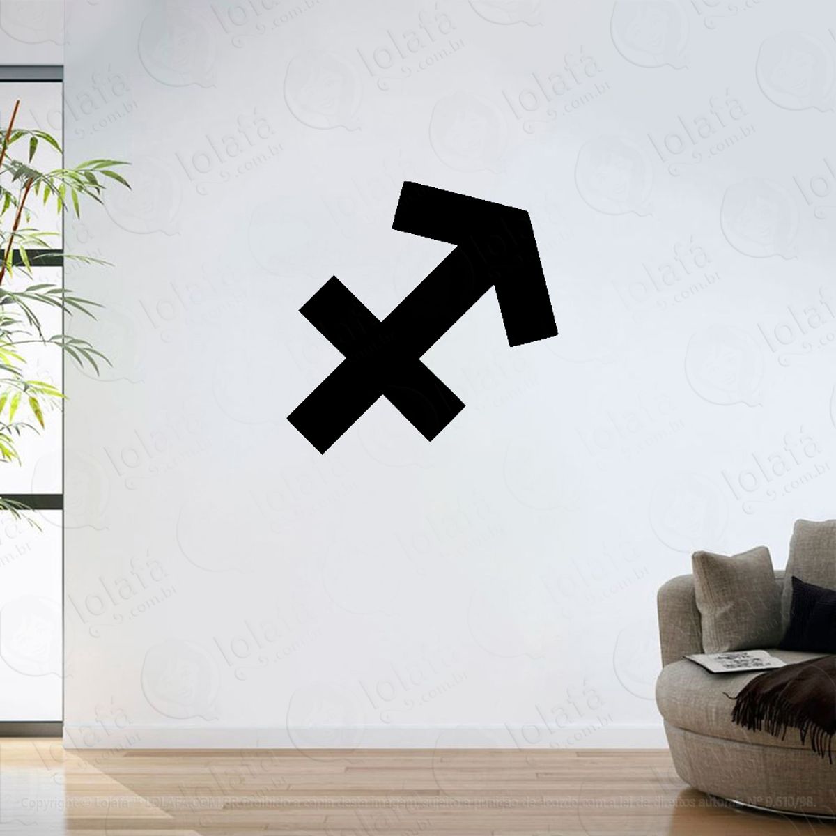 Adesivo Parede Sala Signo Zodíaco Sagitário Mod:6299