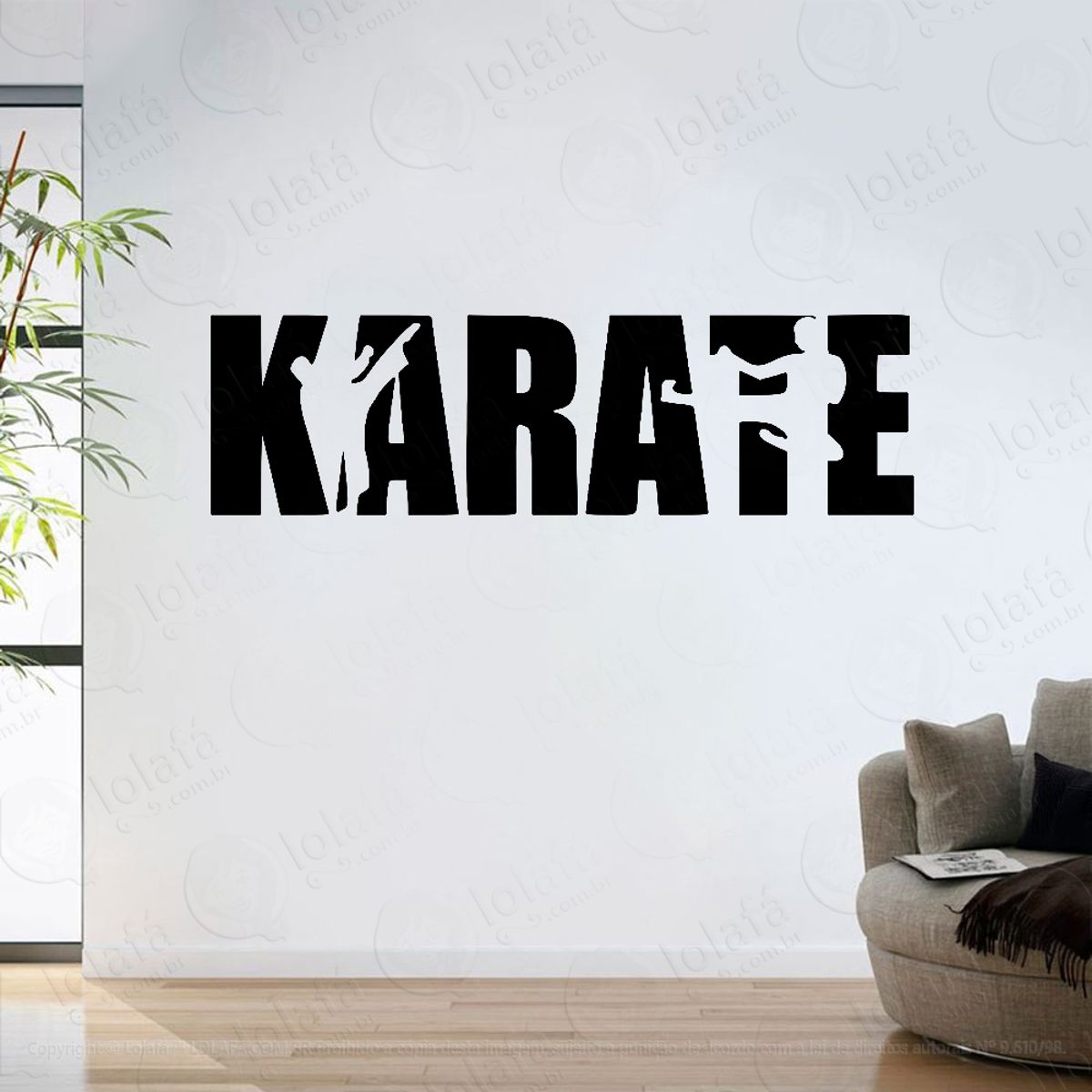 Adesivo Parede Sala Karate Shotokan Arte Marcial Mod:6364