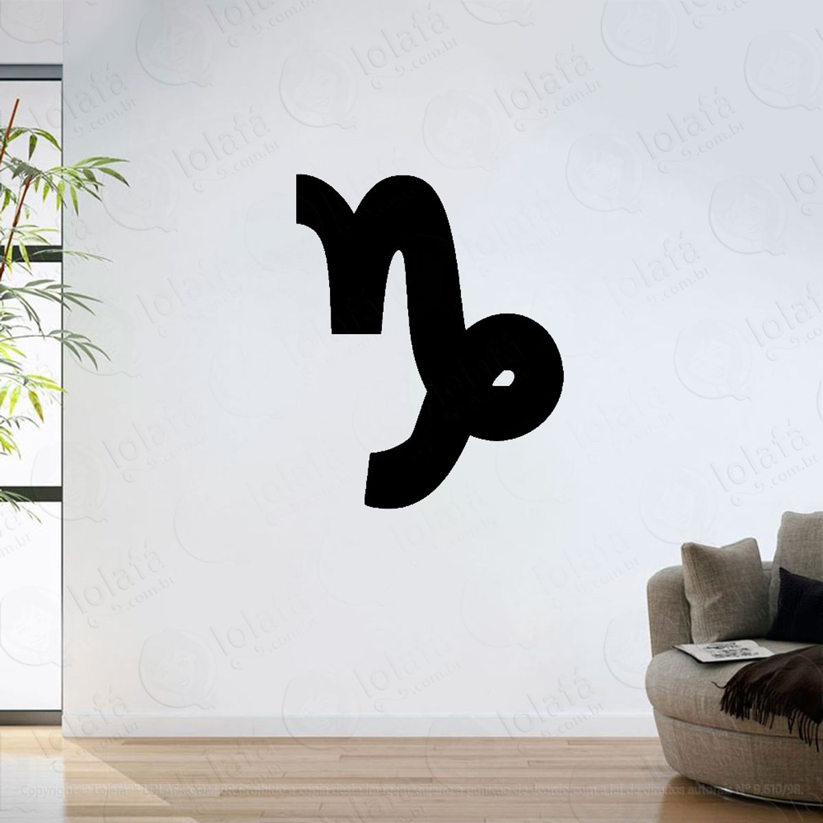 Adesivo Parede Sala Signo Zodiaco Capricórnio Mod:6426