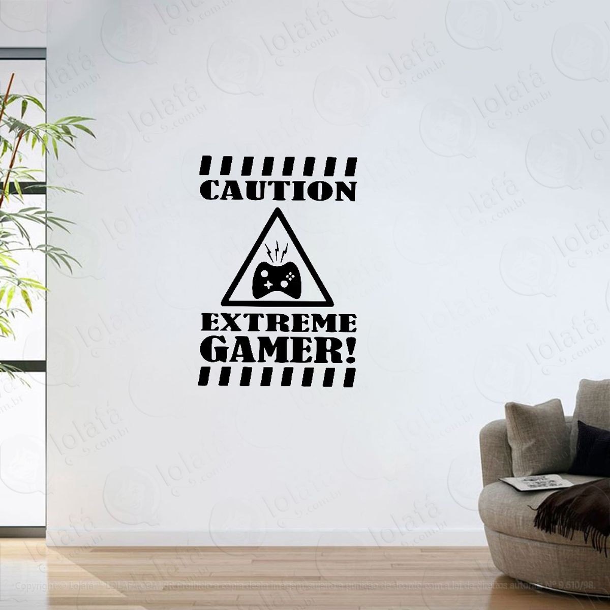 Adesivo Parede Sala Vida Gamer Extreme Mod:6451