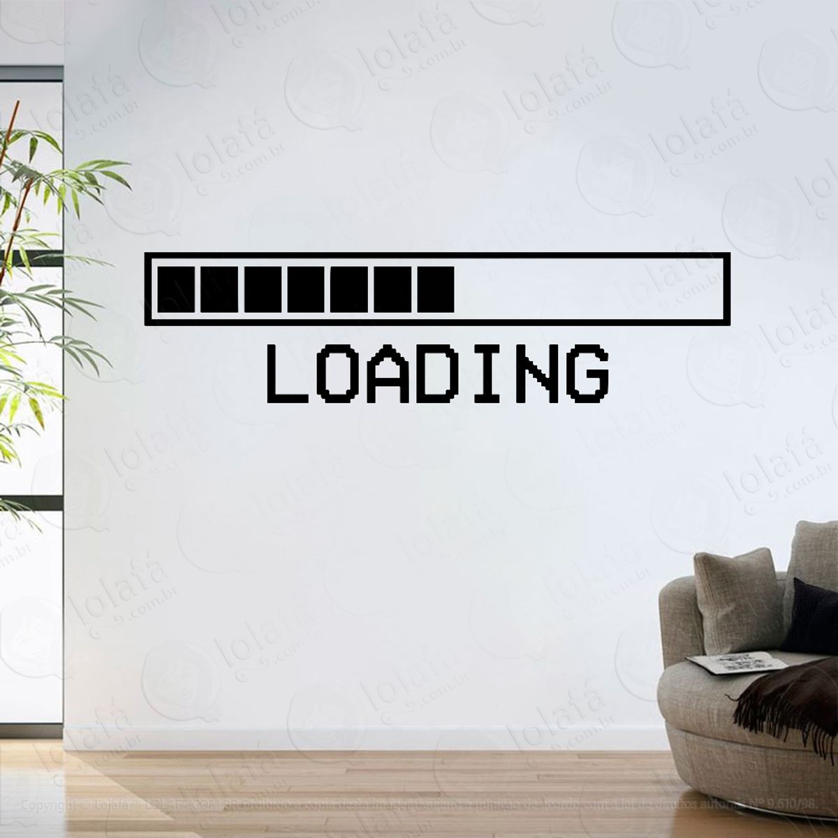 Adesivo Parede Sala Loading Gamer Mod:6459