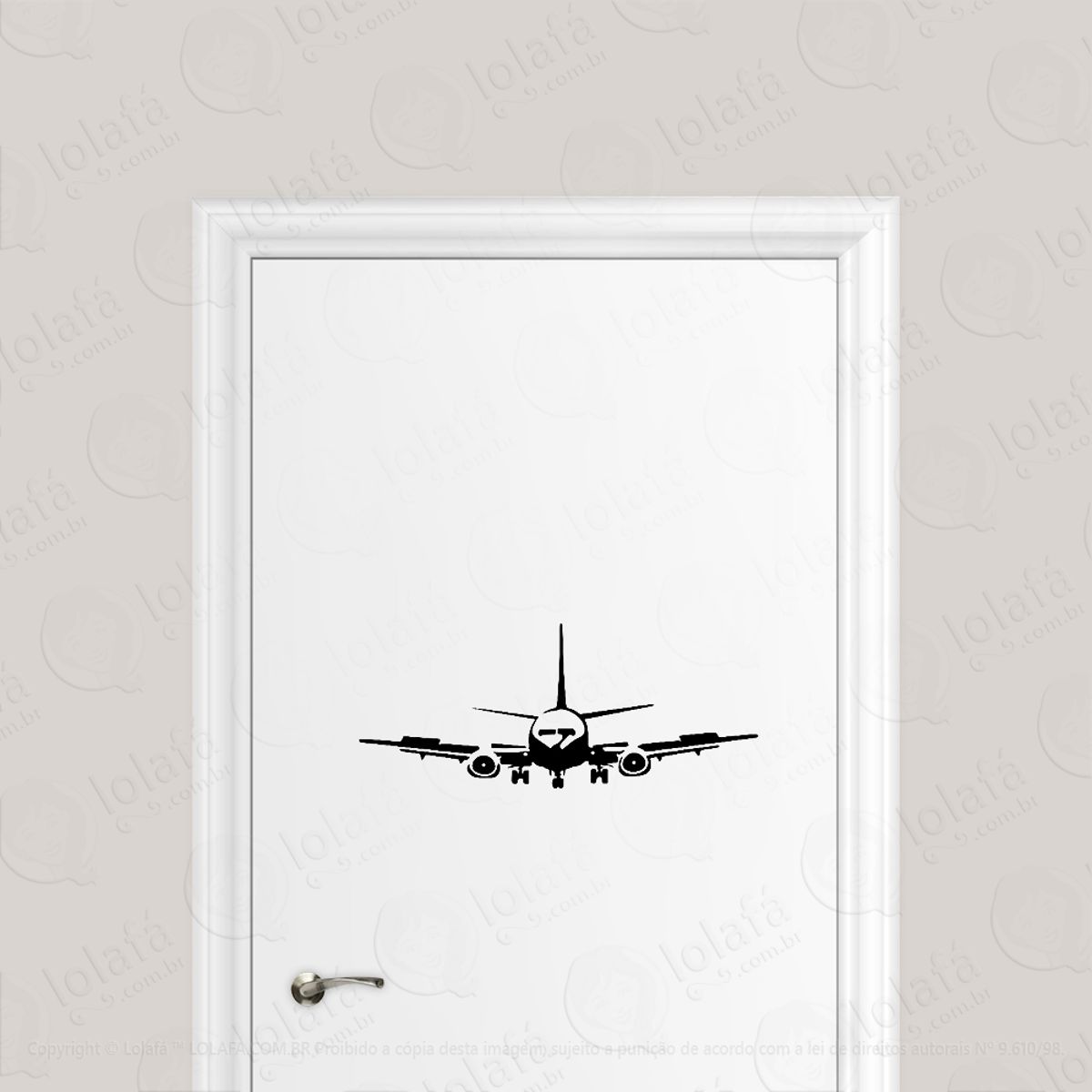 Adesivo Para Porta Avião Boeing 737 Mod:6519