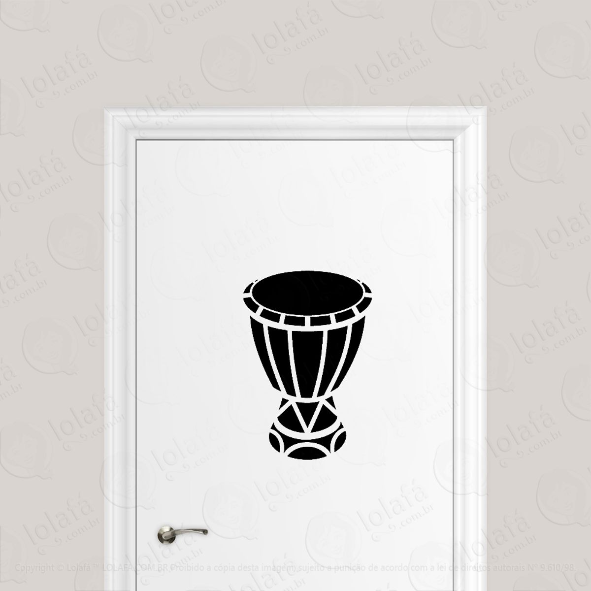 Adesivo Para Porta Tambor Atabaque Percussão Mod:6527