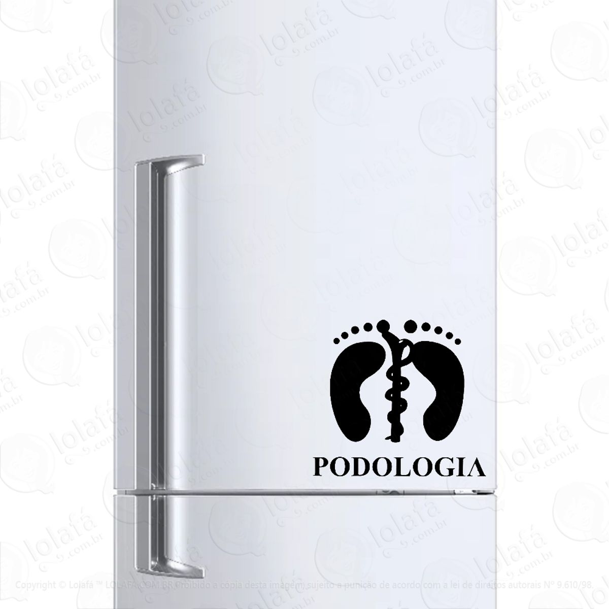 Adesivo Para Geladeira Profissão Podologia Mod:6541
