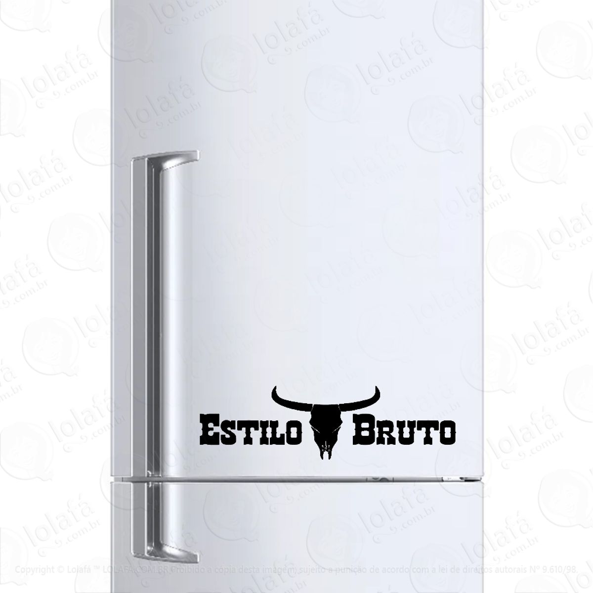Adesivo Para Geladeira Estilo Bruto Rodeio Mod:6553