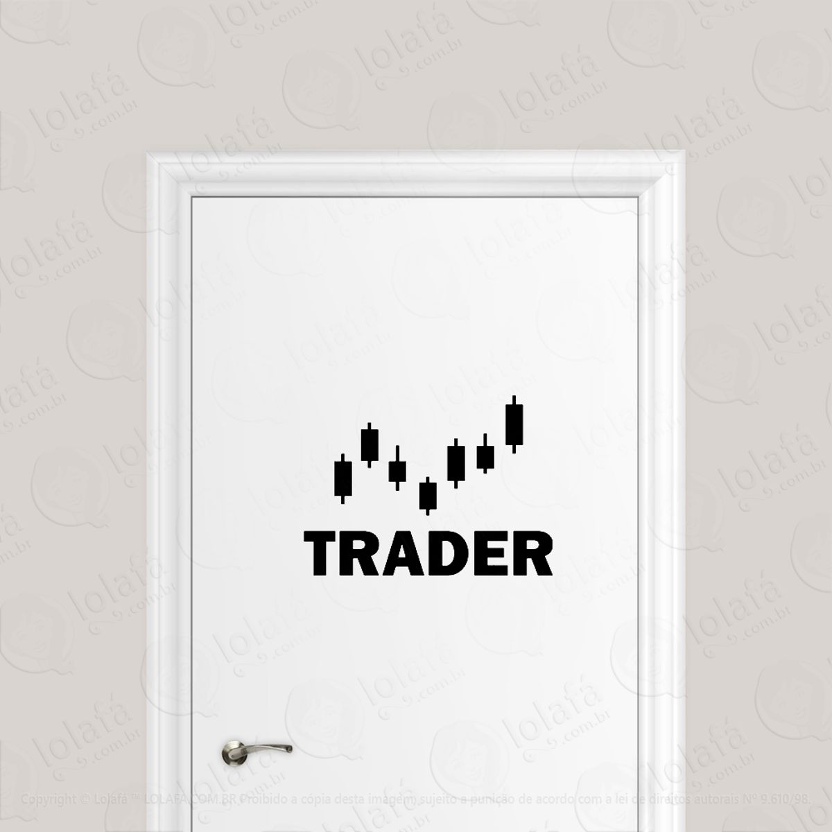 Adesivo Para Porta Trader Operdador Daytrader Mod:6555