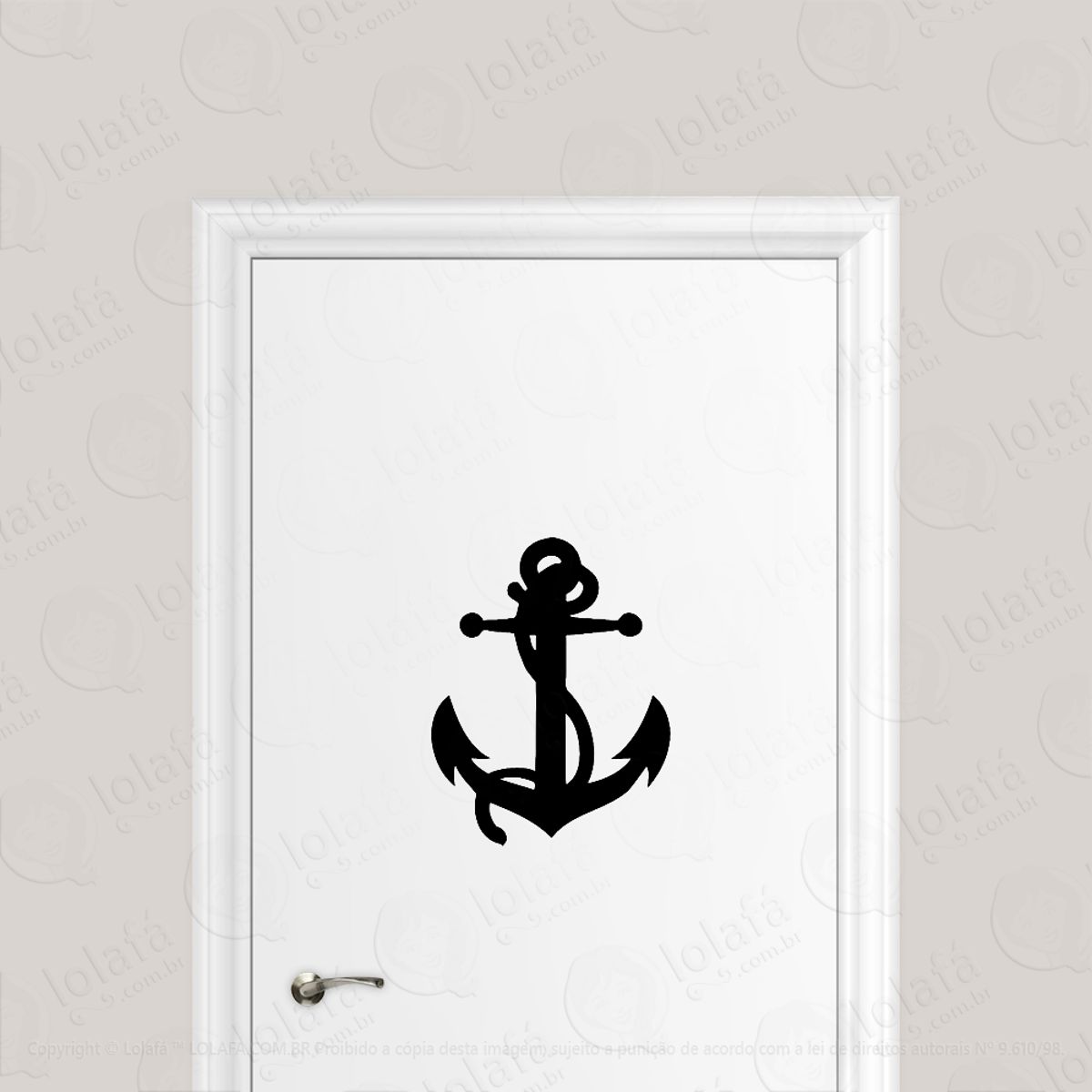 Adesivo Para Porta Ancora Naval Marinha Pescaria Mod:6578