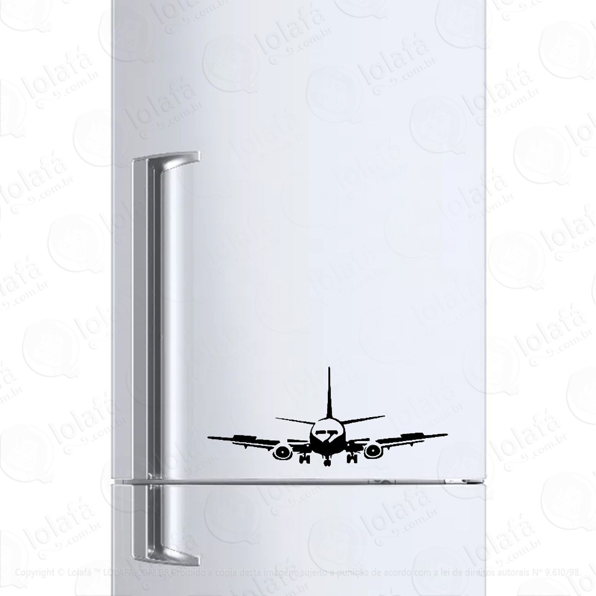 Adesivo Para Geladeira Avião Boeing 737 Mod:6593