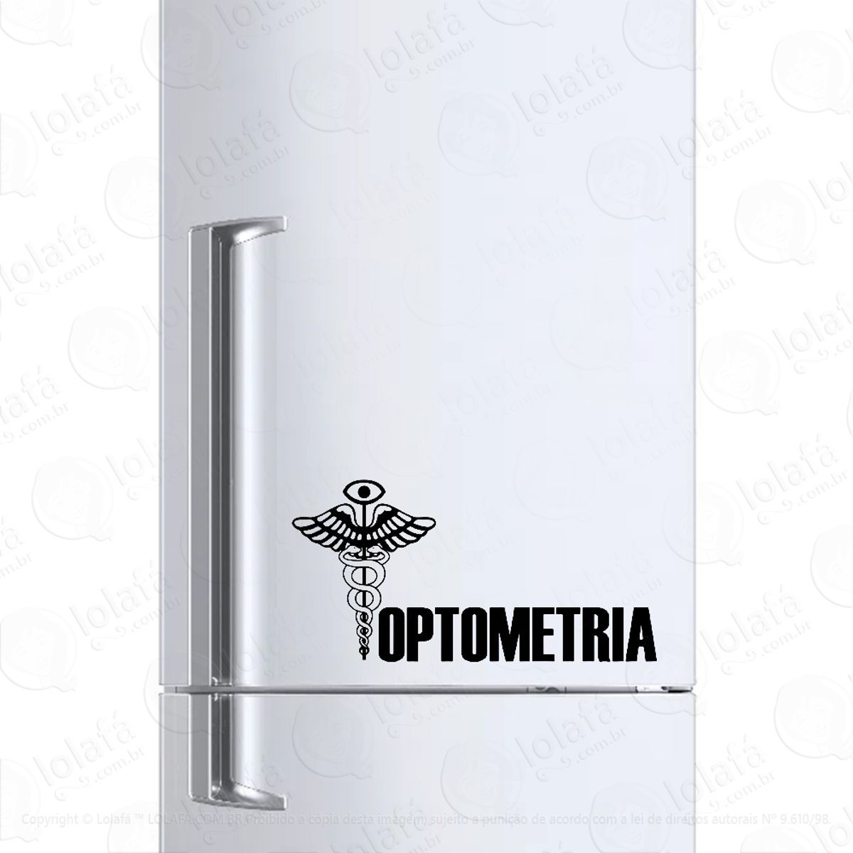 Adesivo Para Geladeira Profissão Optometria Mod:6603