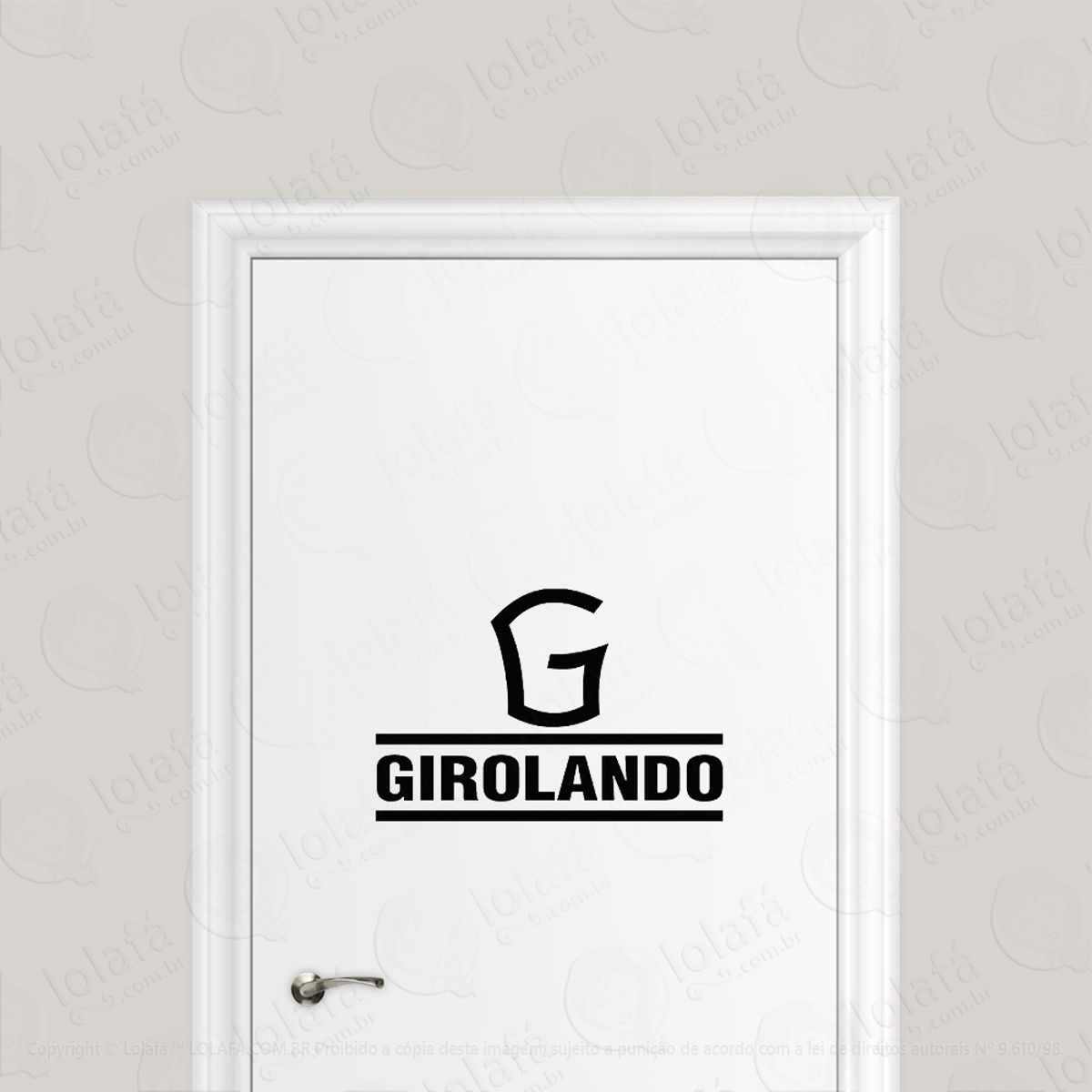 Adesivo Para Porta Boi Gado Girolando Mod:6608