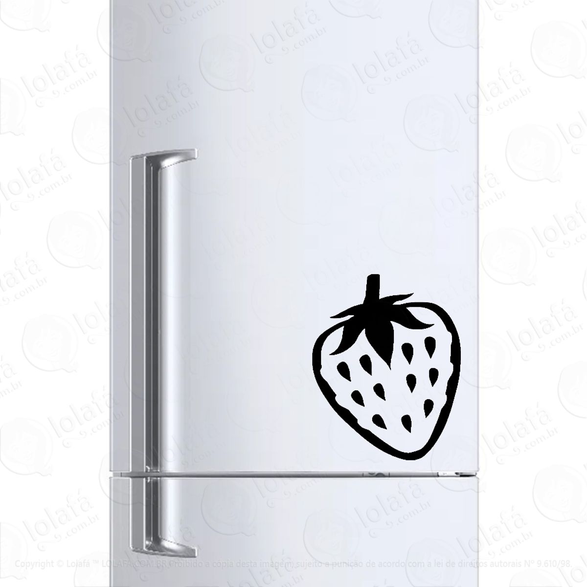 Adesivo Para Geladeira Morango Mod:6617