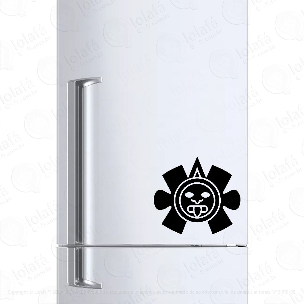 Adesivo Para Geladeira Simbolo Deus Sol Maia Mod:6631