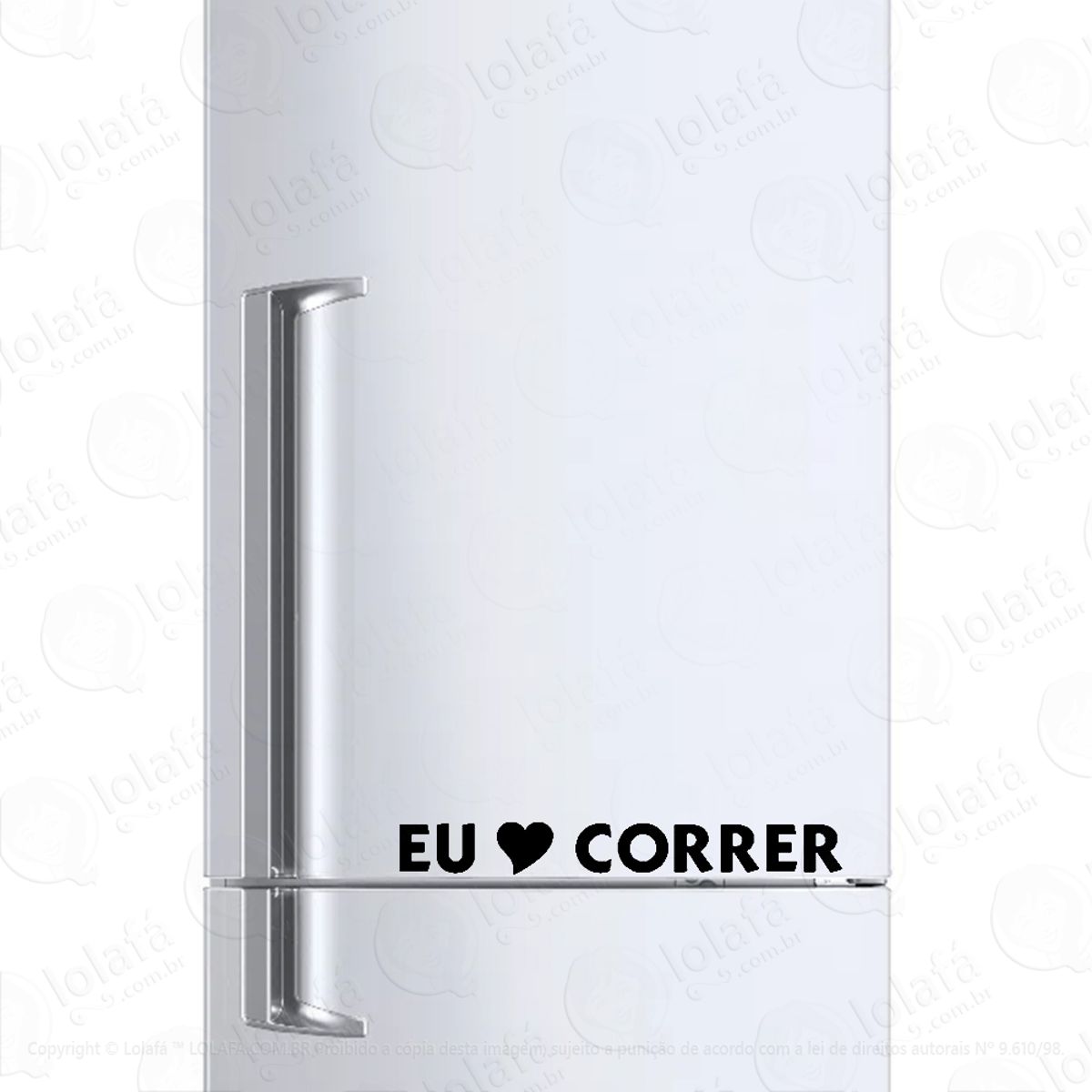 Adesivo Para Geladeira Eu Amo Correr Mod:6645