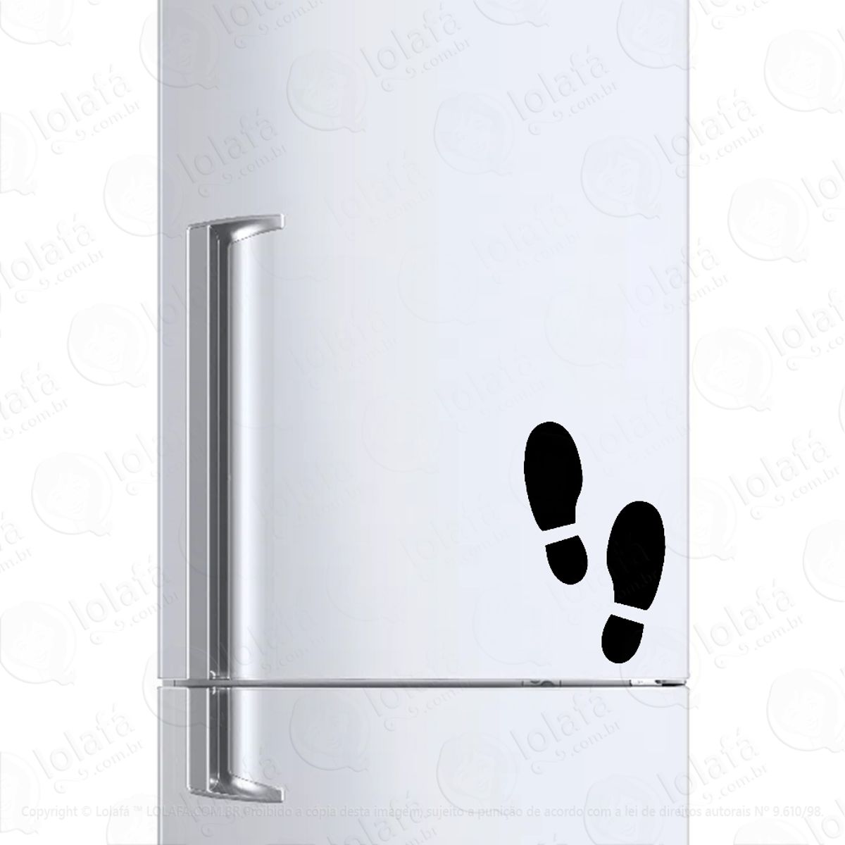 Adesivo Para Geladeira Pegadas De Pés Mod:6658