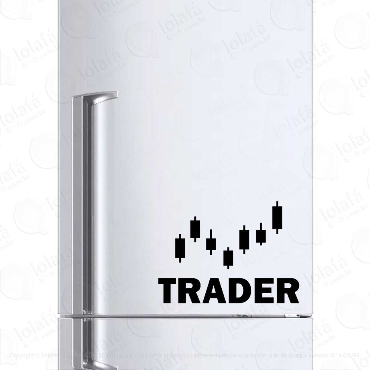 Adesivo Para Geladeira Trader Operdador Daytrader Mod:6678