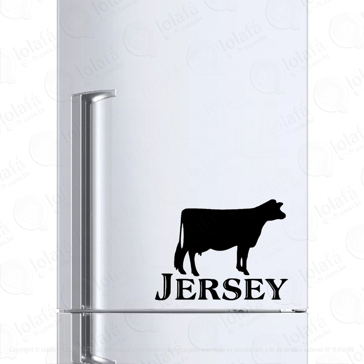 Adesivo De Geladeira Jersey Gado Mod:6681