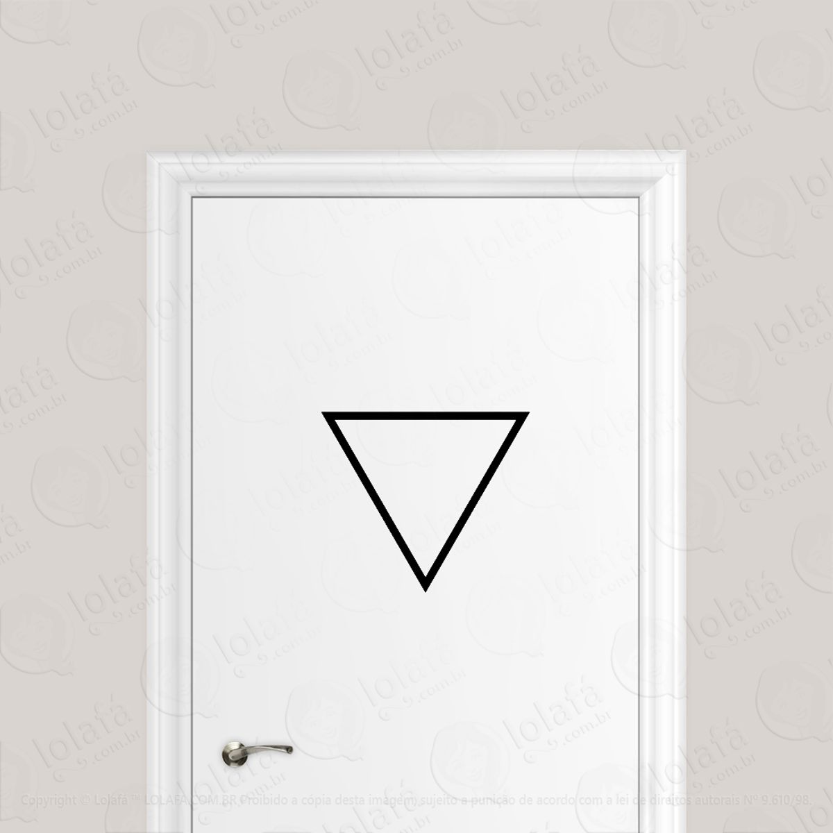 Adesivo Para Porta Elemento Água Esotérico Alquimia Mod:6695