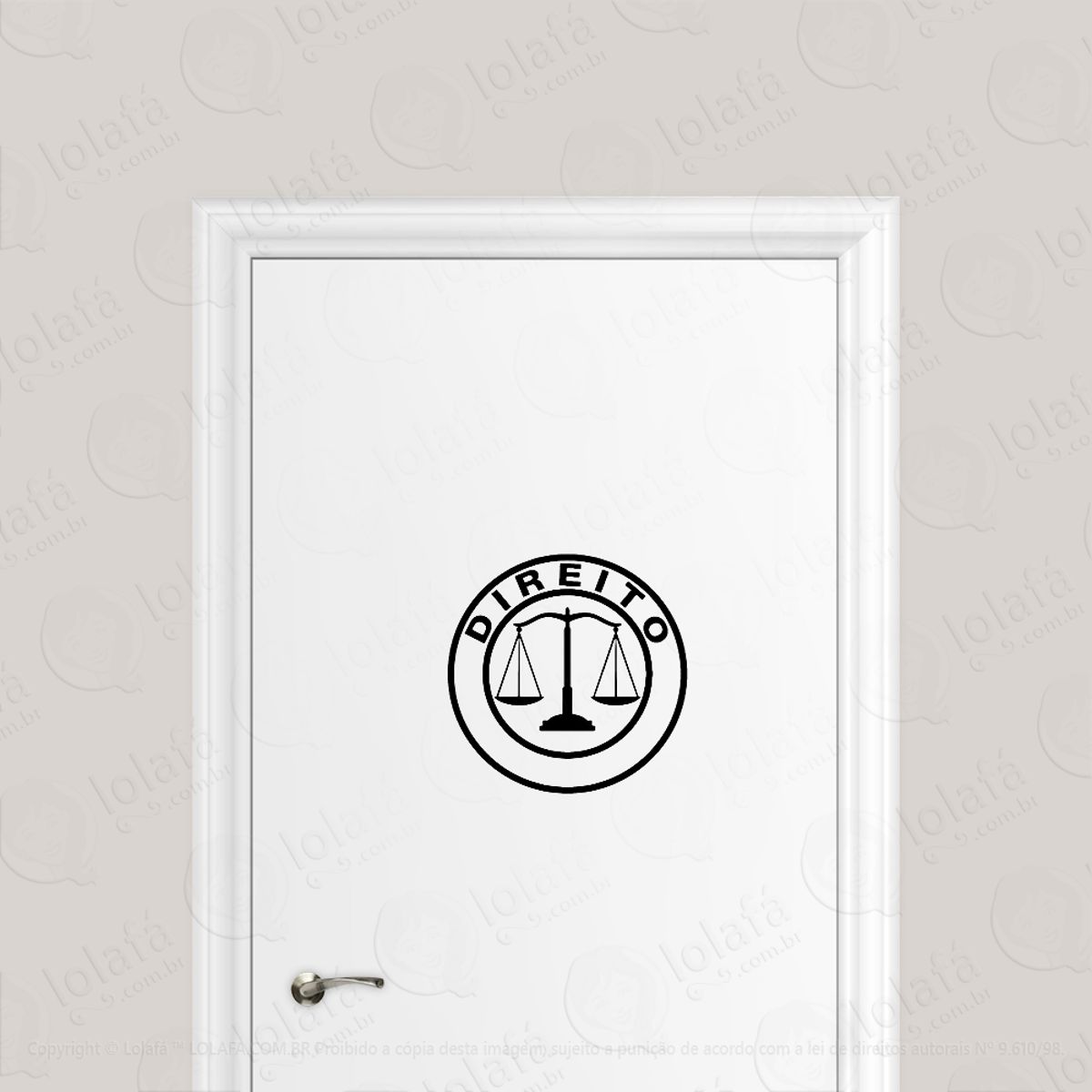 Adesivo Para Porta Curso Direito Mod:6702