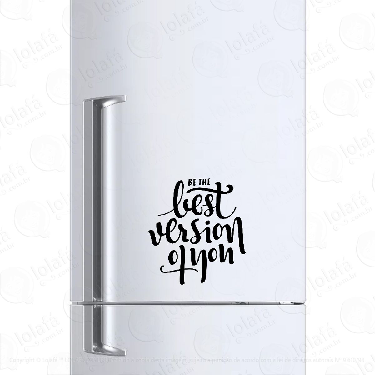 Adesivo Para Geladeira Frase Motivacional Seja Melhor Mod:6720