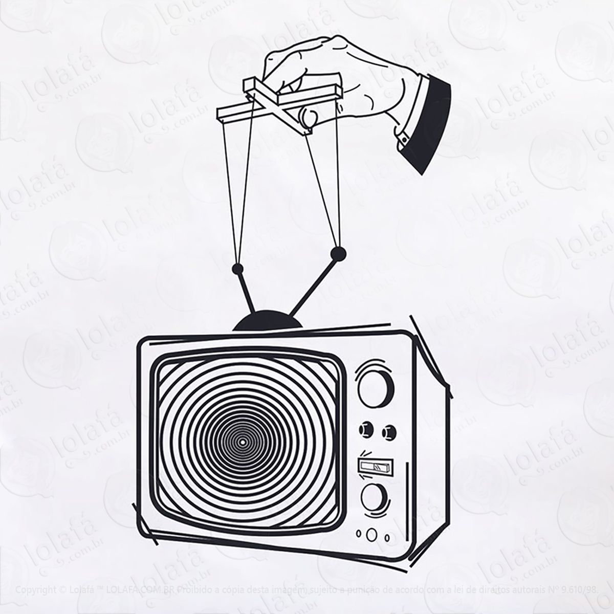 Adesivo Televisão Marionete Mod:43
