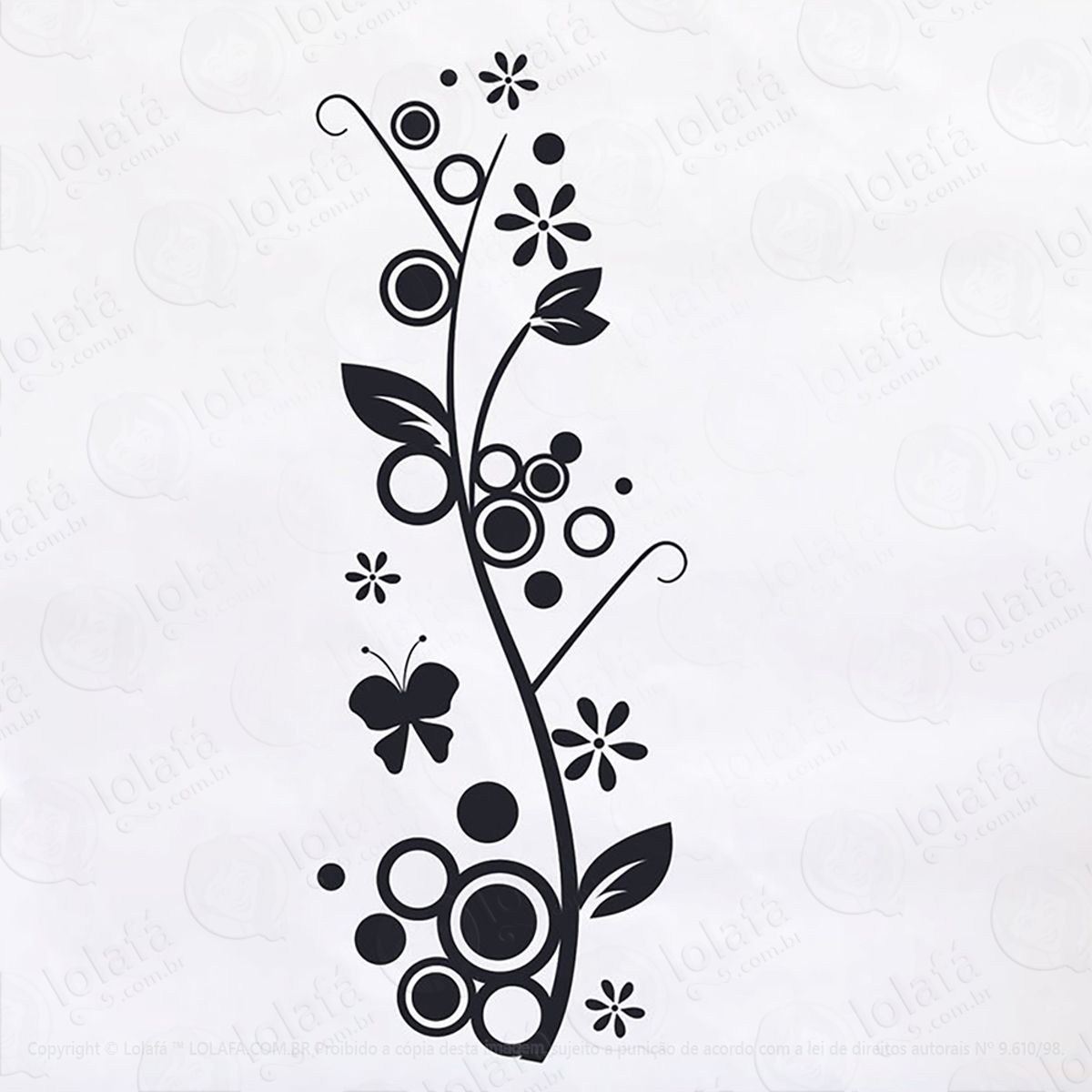Adesivo Floral Box Geladeira Mod:63