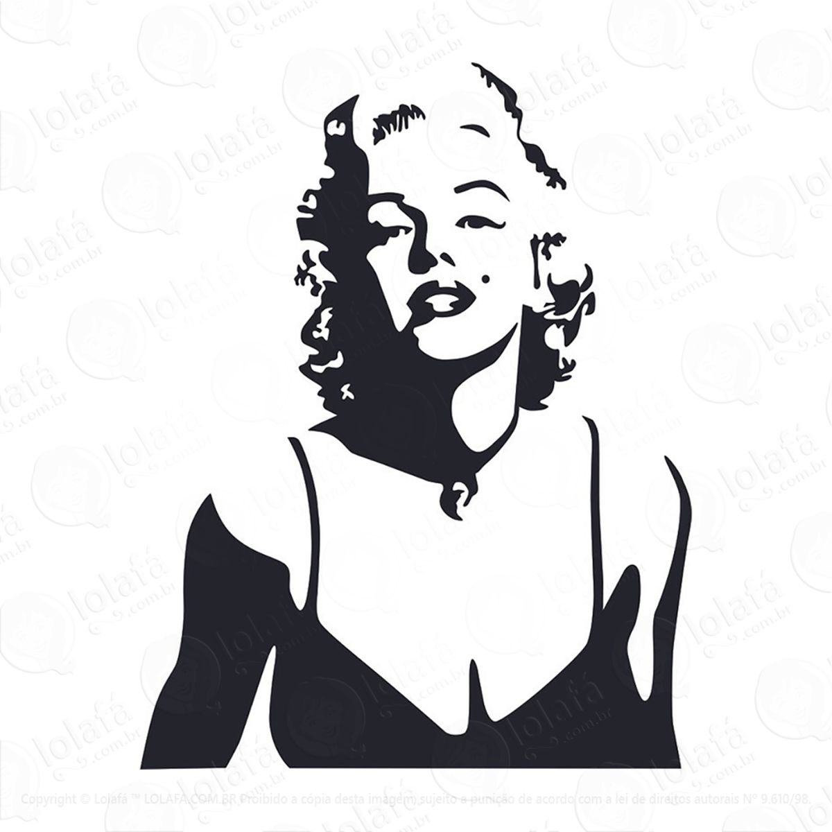 Adesivo Marilyn Personalidade Mod:187