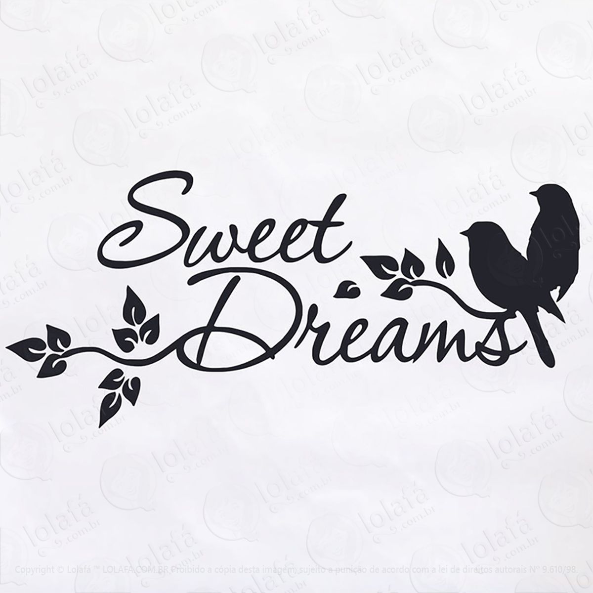 Adesivo Sweet Dreams Pássaros Mod:208