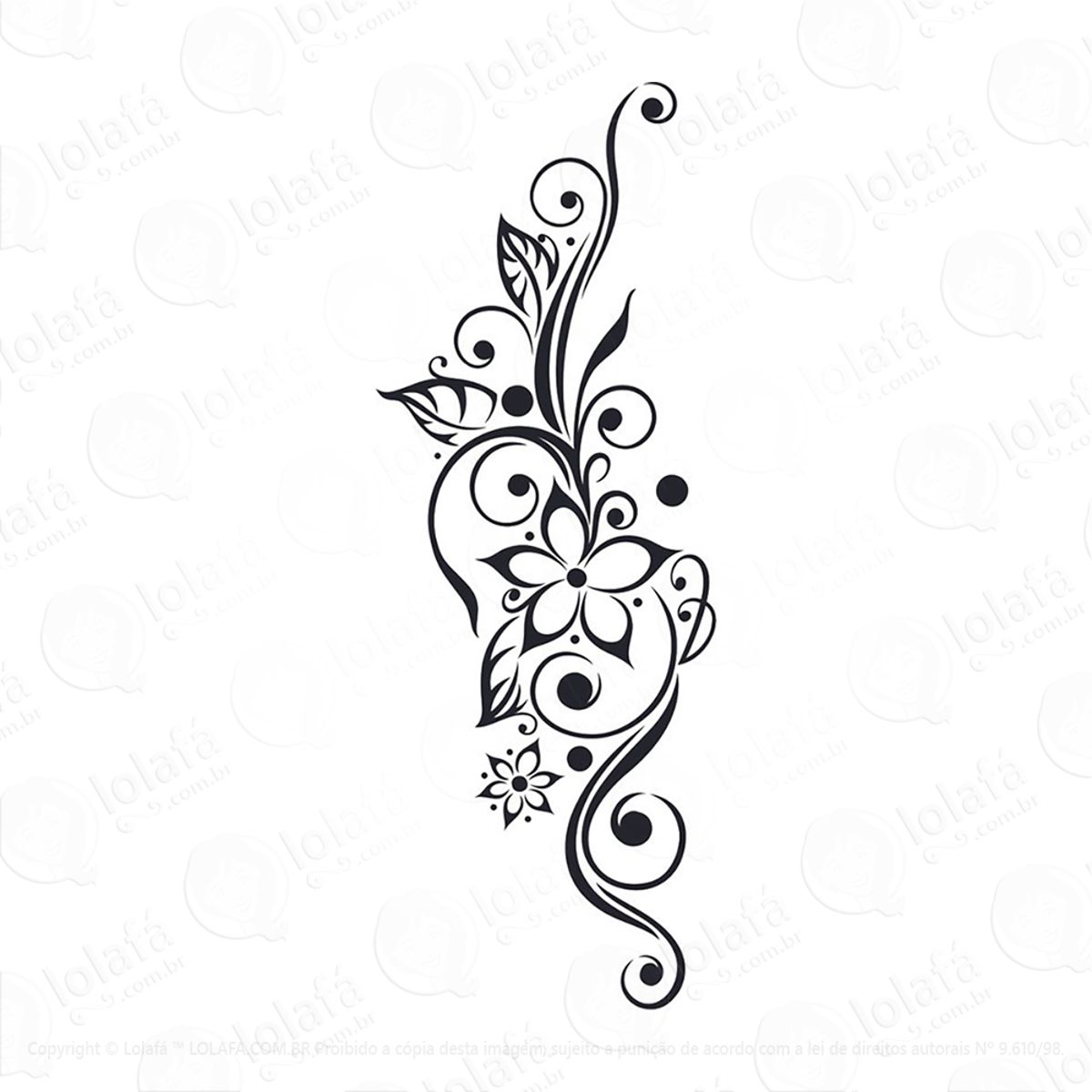 Adesivo Floral Mod:248