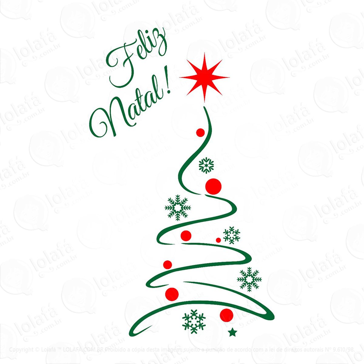 Adesivo Para Parede Ou Vitrine Decorativo Arvore De Natal Mod:249