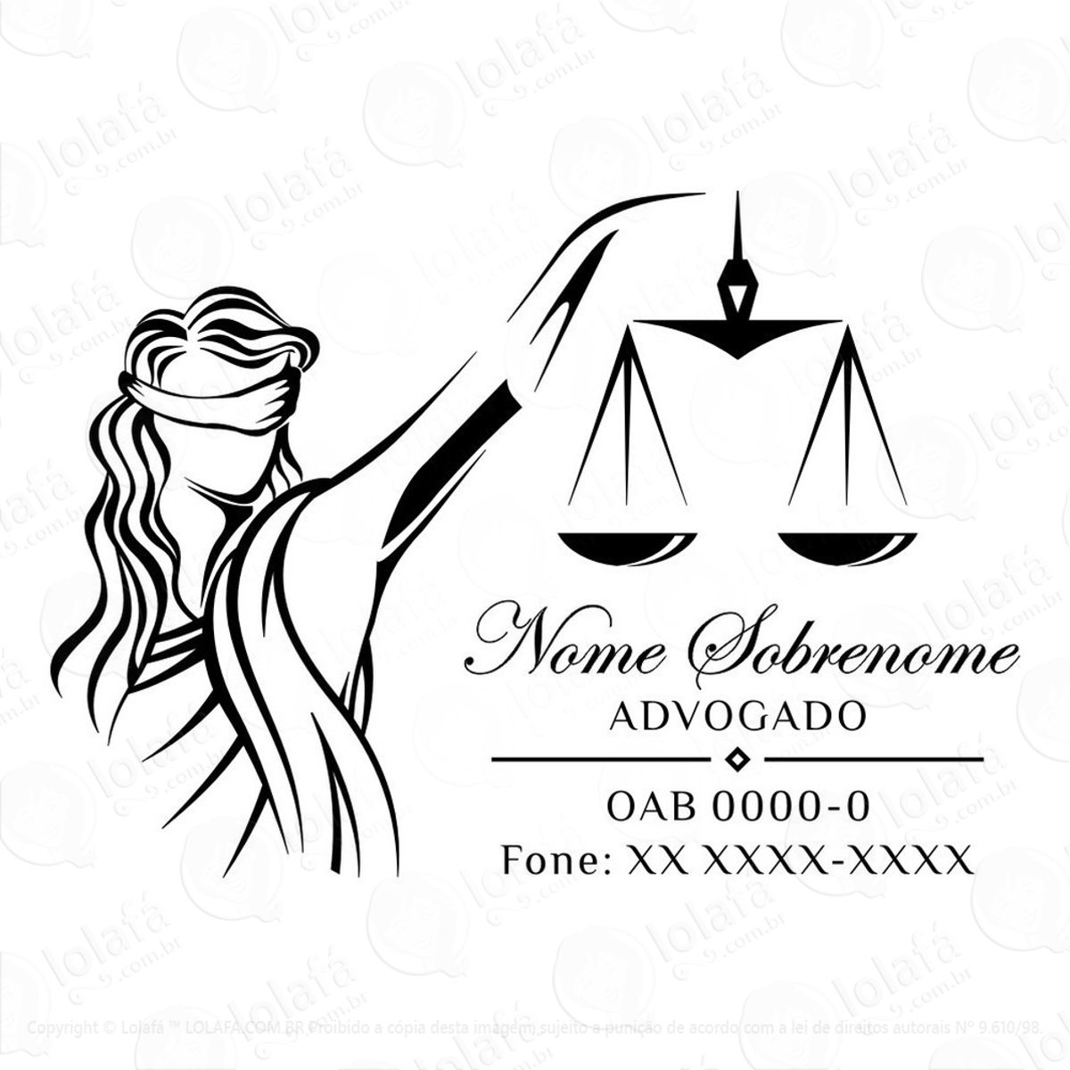 Adesivo De Parede Advogado Advocacia Justiça Personalizado Mod:625