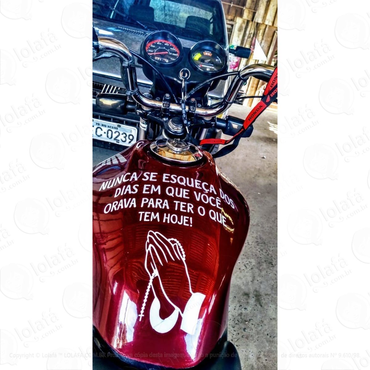 Adesivo Frase Nunca Se Esqueça Dos Dias Em Que Você Orava Mod:640