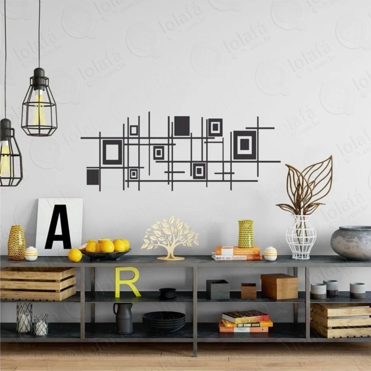 Adesivo Decorativo Quadros Abstrato Mod:768