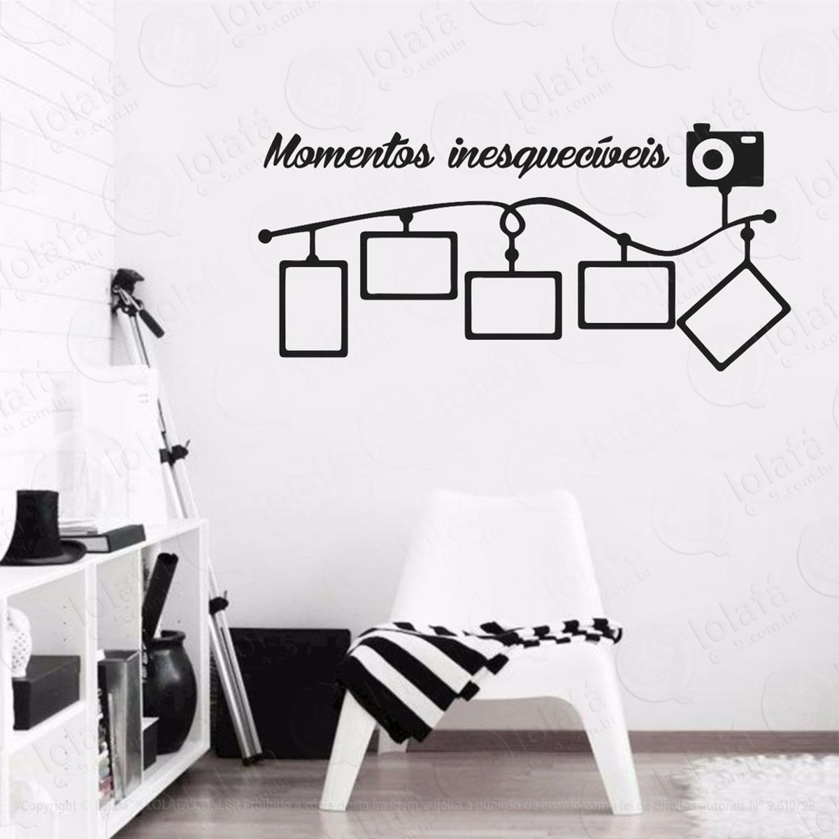Adesivo Decorativo Parede Sala Quarto Porta Retrato Fotos Mod:779