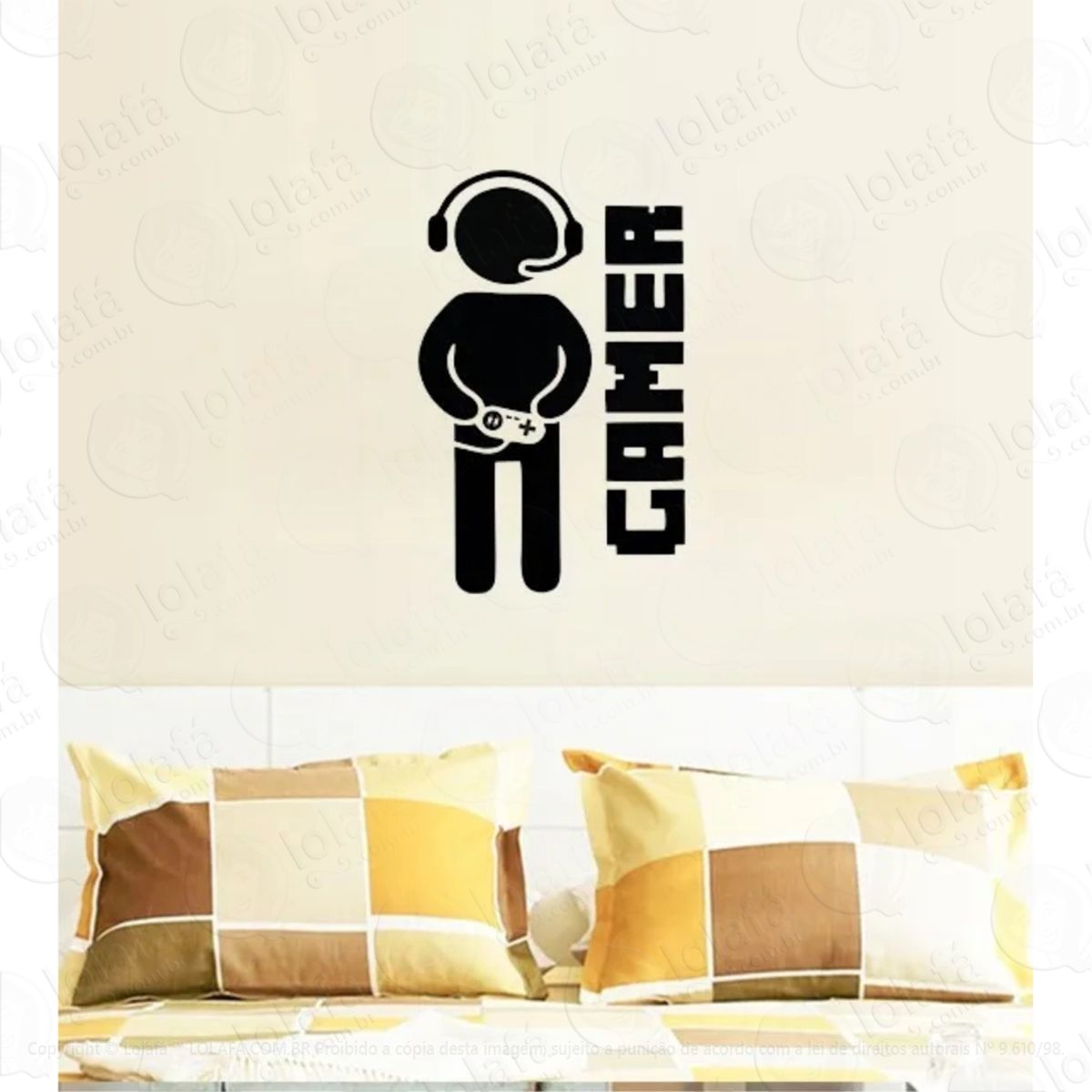 Adesivo Decorativo Gamer Em Ação Mod:849