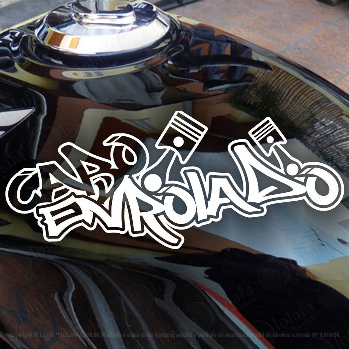 Kit 2 Adesivo Cabo Enrolado 22cm Mod:852