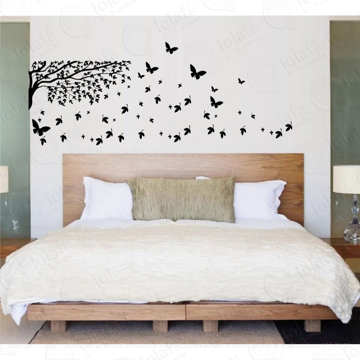 Adesivo Decorativo De Parede Arvore Gameleira Quarto Sala Mod:870