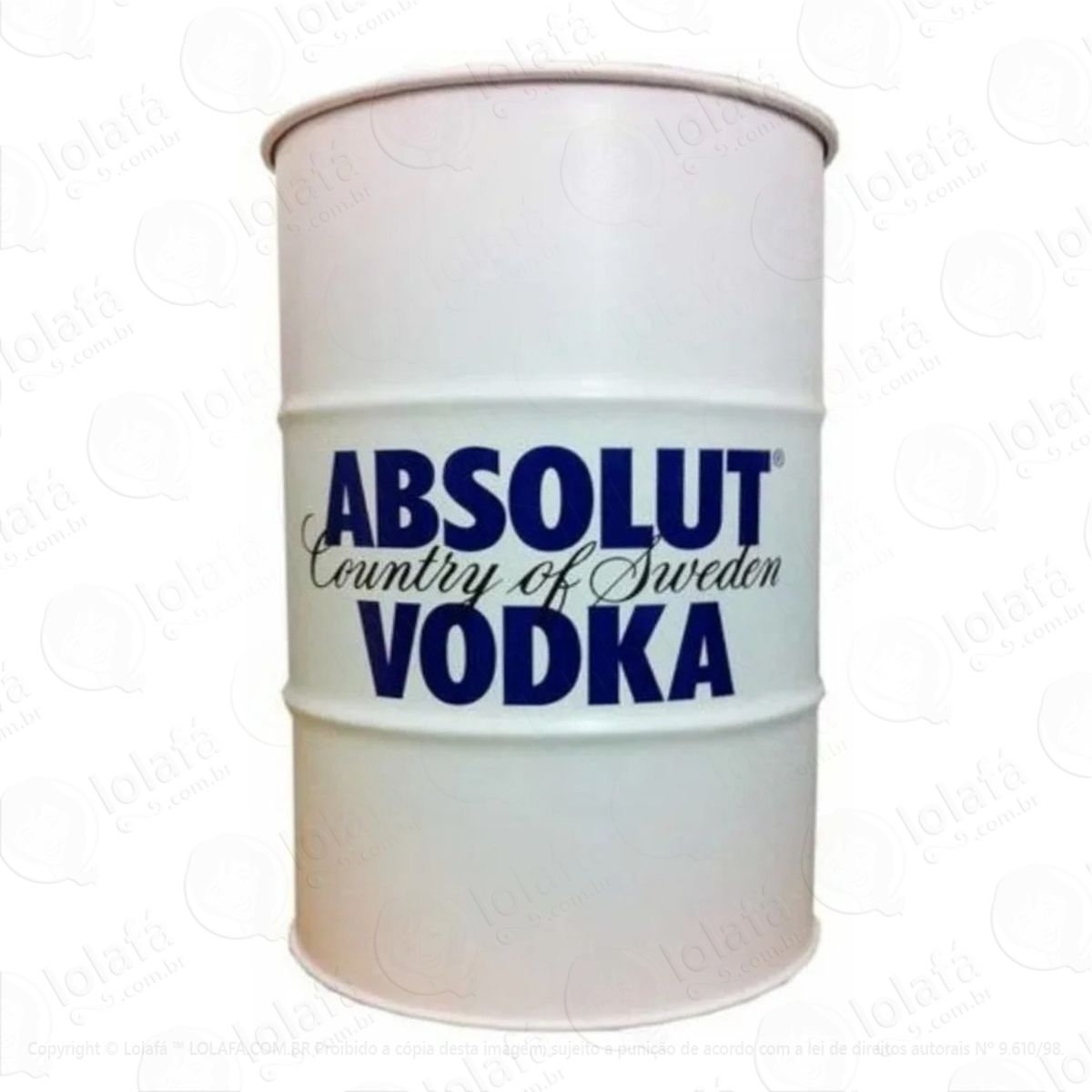 Adesivo Decorativo Absolut Vodka Tambor 200l Tonel Mod:909