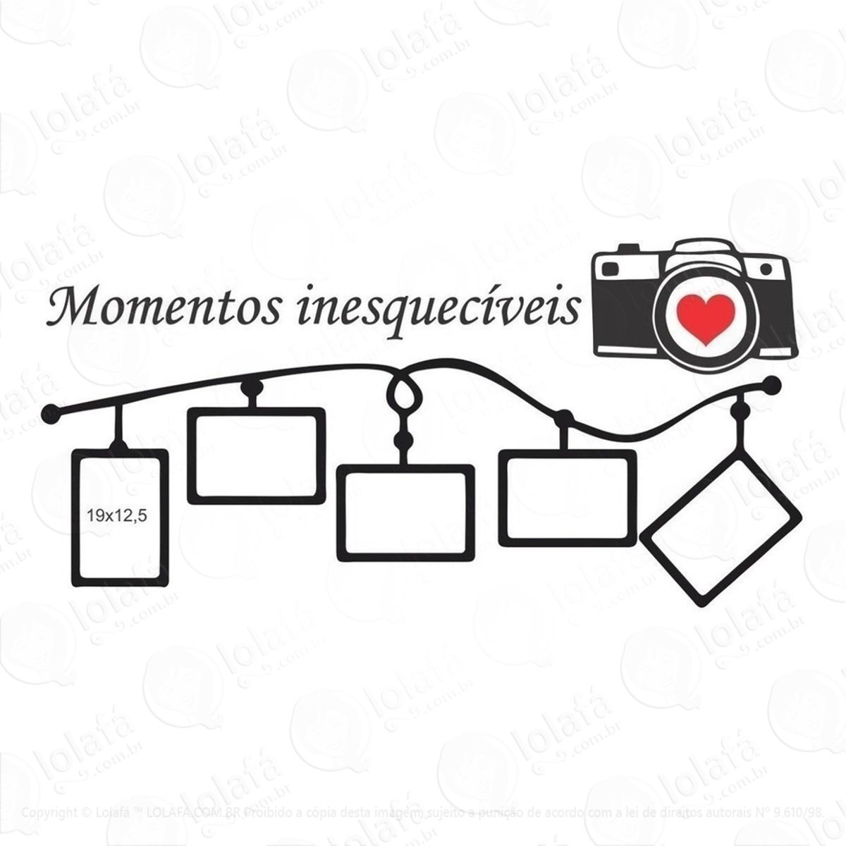Adesivo Decorativo Momento Inesqueciveis Fotos Da Família Mod:1039