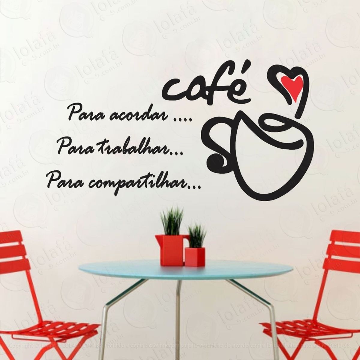 Adesivo Para Parede Decorativo Cozinha Cantinho Do Café Mod:1137