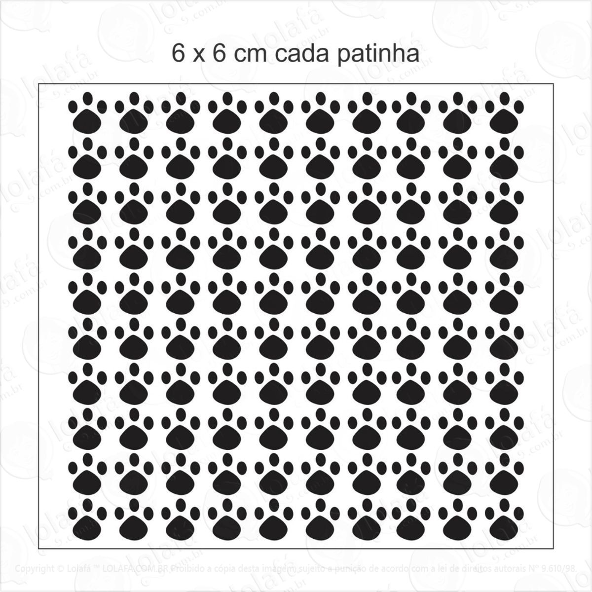 80 Adesivos Patinha Pegadas De Coelho Mod:1150