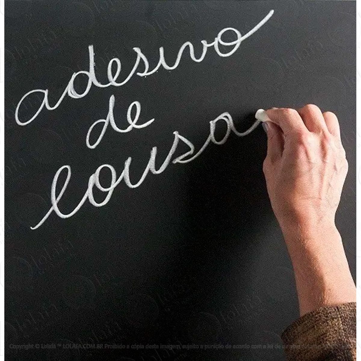 Adesivo Lousa Quadro Negro Preto Fosco 5m X 50cm Mod:1162