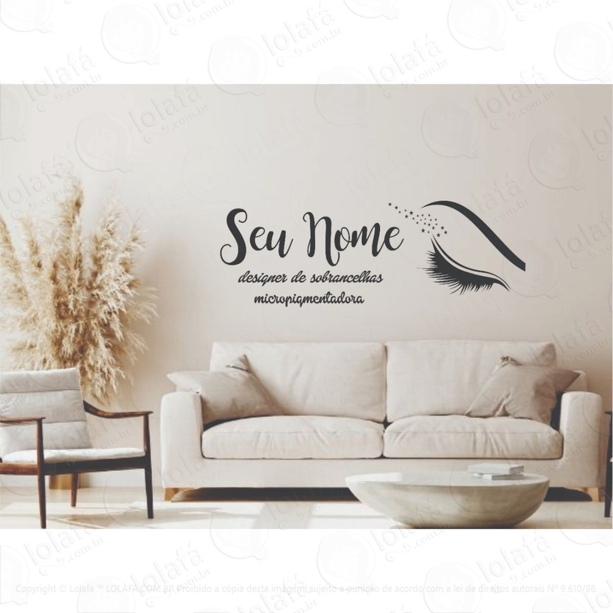 Adesivo Decorativo Designer De Sobrancelhas Mod:1192