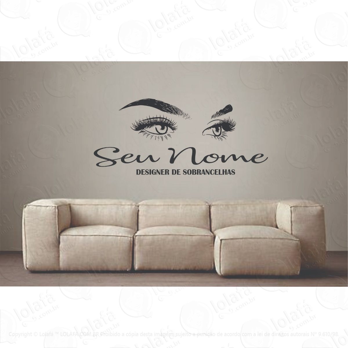 Adesivo Decorativo Designer De Sobrancelhas Mod:1220