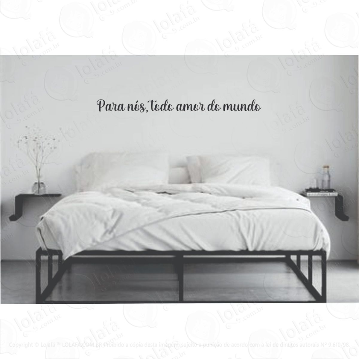 Adesivo De Parede Frase Para Nós, Todo Amor Do Mundo Mod:1245