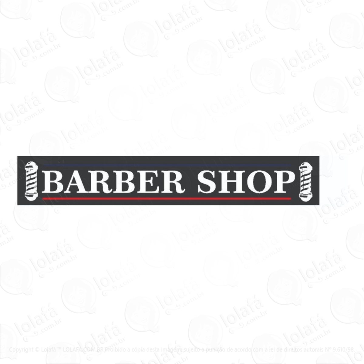 Adesivo Decorativo Barbearia Tattoo Mod:1273