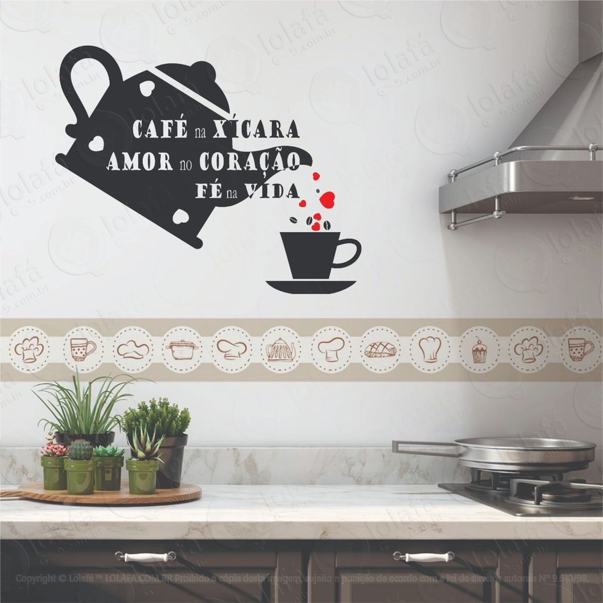 Adesivo Decorativo Depois Do Café Na Xícara Amor No Coração Mod:1304