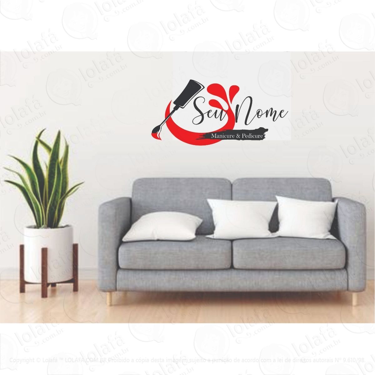 Adesivo Parede Decorativo Manicure & Pedicure Mod:1327