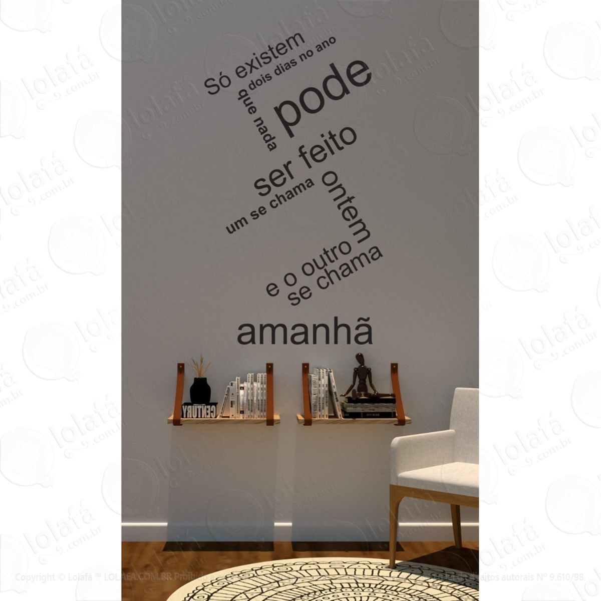 Adesivos Parta Porta Só Existem Dois Dias No Ano Que... Mod:1381